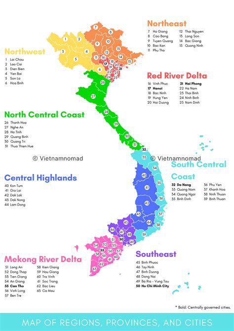 list of provinces, cities and regions in Vietnam .